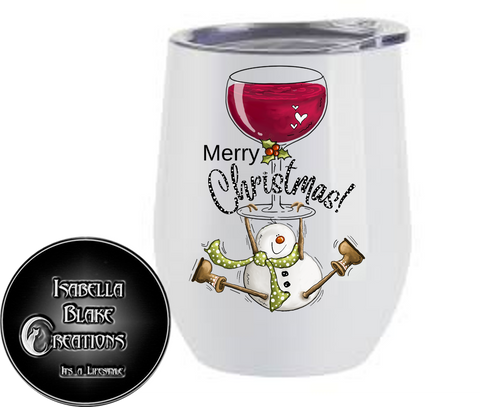 Christmas Wine Tumbler 1