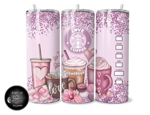 Love coffee tumbler